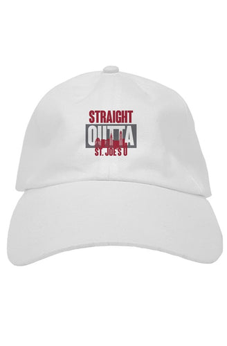 STRAIGHT OUTTA ST. JOE'S U Custom White Dad Hat