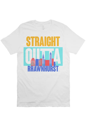 STRAIGHT OUTTA RHAWNHURST Custom White Unisex Tee