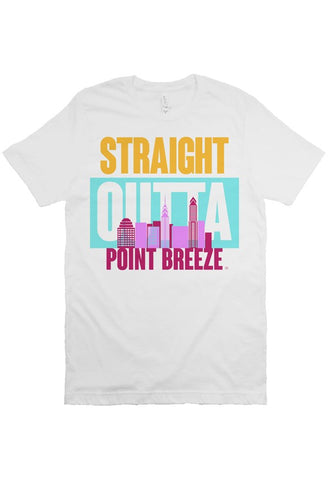 STRAIGHT OUTTA POINT BREEZE Custom White Unisex Tee