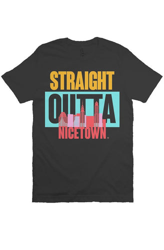 STRAIGHT OUTTA NICETOWN Custom Black Tee