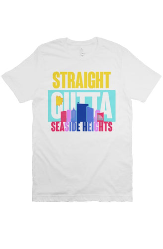 STRAIGHT OUTTA SEASIDE HEIGHTS Custom White Unisex Tee