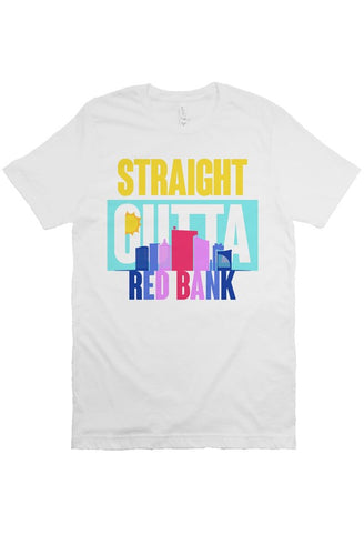 STRAIGHT OUTTA RED BANK Custom White Unisex Tee