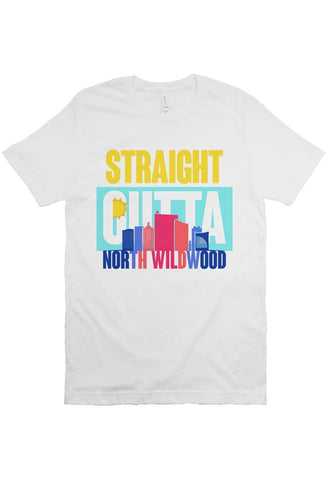 STRAIGHT OUTTA NORTH WILDWOOD Custom White Unisex Tee