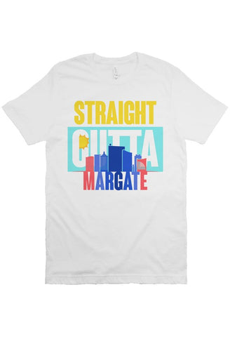 STRAIGHT OUTTA MARGATE Custom White Unisex Tee