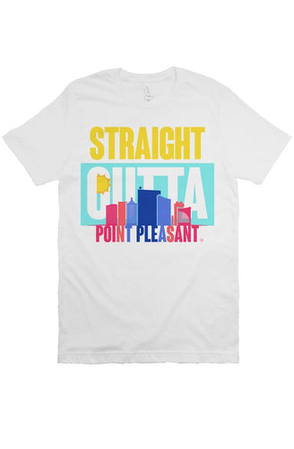 STRAIGHT OUTTA POINT PLEASANT Custom White Unisex Tee