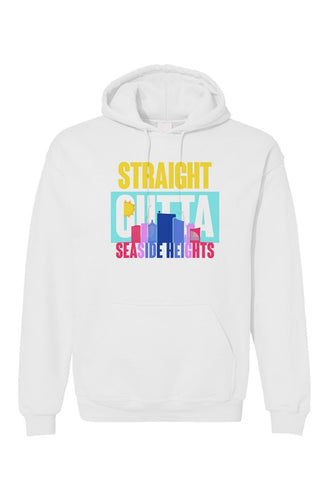 STRAIGHT OUTTA SEASIDE HEIGHTS Custom White Unisex Hoodie