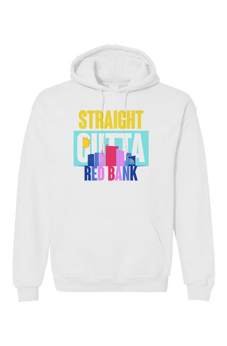 STRAIGHT OUTTA LONG BRANCH Custom White Unisex Hoodie