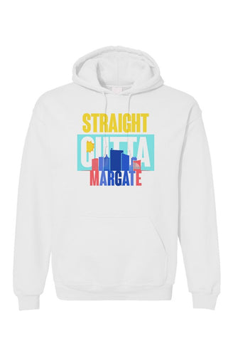 STRAIGHT OUTTA MARGATE Custom White Unisex Hoodie