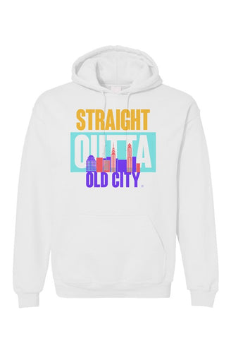 STRAIGHT OUTTA OLD CITY Custom White Unisex Hoodie