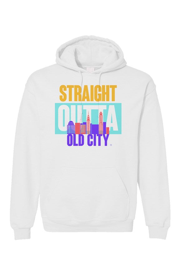 STRAIGHT OUTTA OLD CITY Custom White Unisex Hoodie
