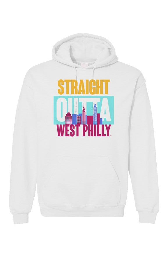 STRAIGHT OUTTA WEST PHILLY Custom White Unisex Hoodie
