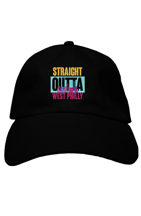 STRAIGHT OUTTA WEST PHILLY Custom Embroidered Black Hat