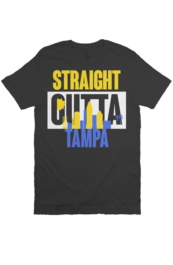 Straight Outta Tampa Custom Black Tee