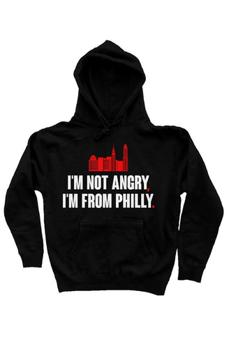 I'm Not Angry I'm From Philly Black Hoodie