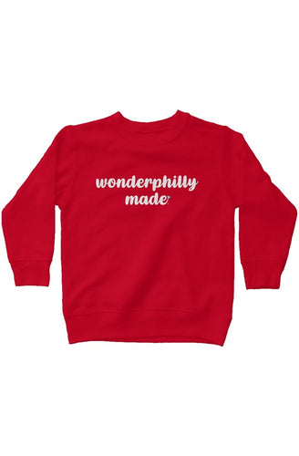 Wonderphilly Made Red Kids Sweatshirt