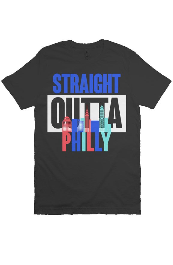 Straight Outta Philly Black T-shirt