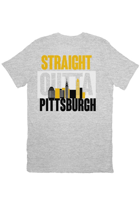 Straight Outta Pittsburgh Premium Black Tee