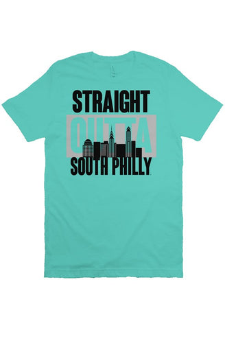 Straight Outta South Philly Premium Teal Tee