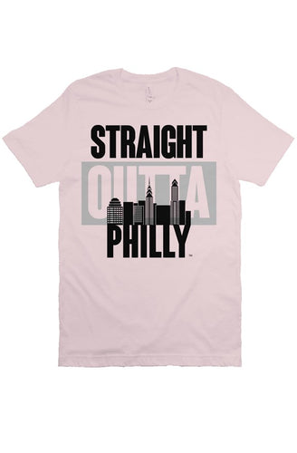 Straight Outta Philly Premium Pink Tee
