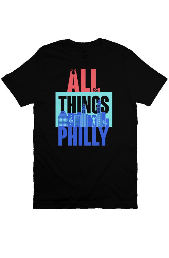 All Things Philly Premium Black Tee