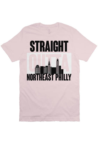 Straight Outta Northeast Philly Premium Pink Tee