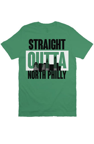 Srraight Outta North Philly Premium Green Tee