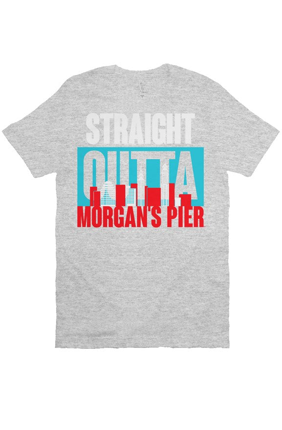 Straight Outta Morgan's Pier Premium Gray Tee