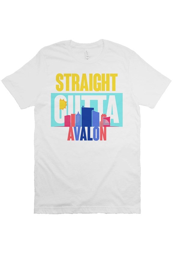 Straight Outta Avalon Premium White Tee
