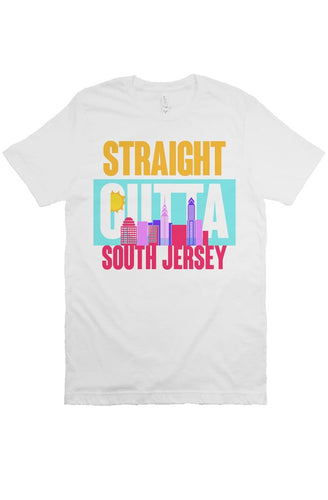 Straight Outta South Jersey Premium White Tee