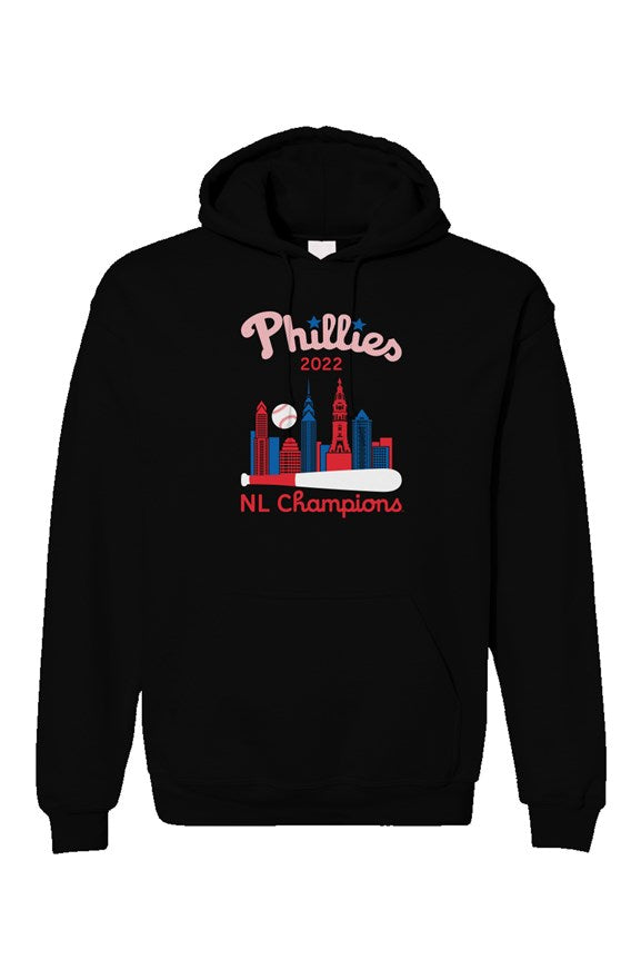 Phillies NL Champions Premium Black Hoodie
