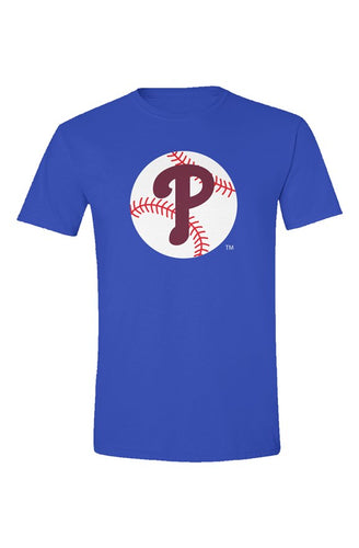 Phillies P Baseball Premium Blue Tee 