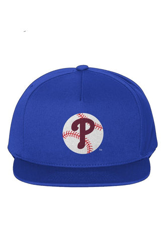 Phillies P Baseball Blue Snapback Cap